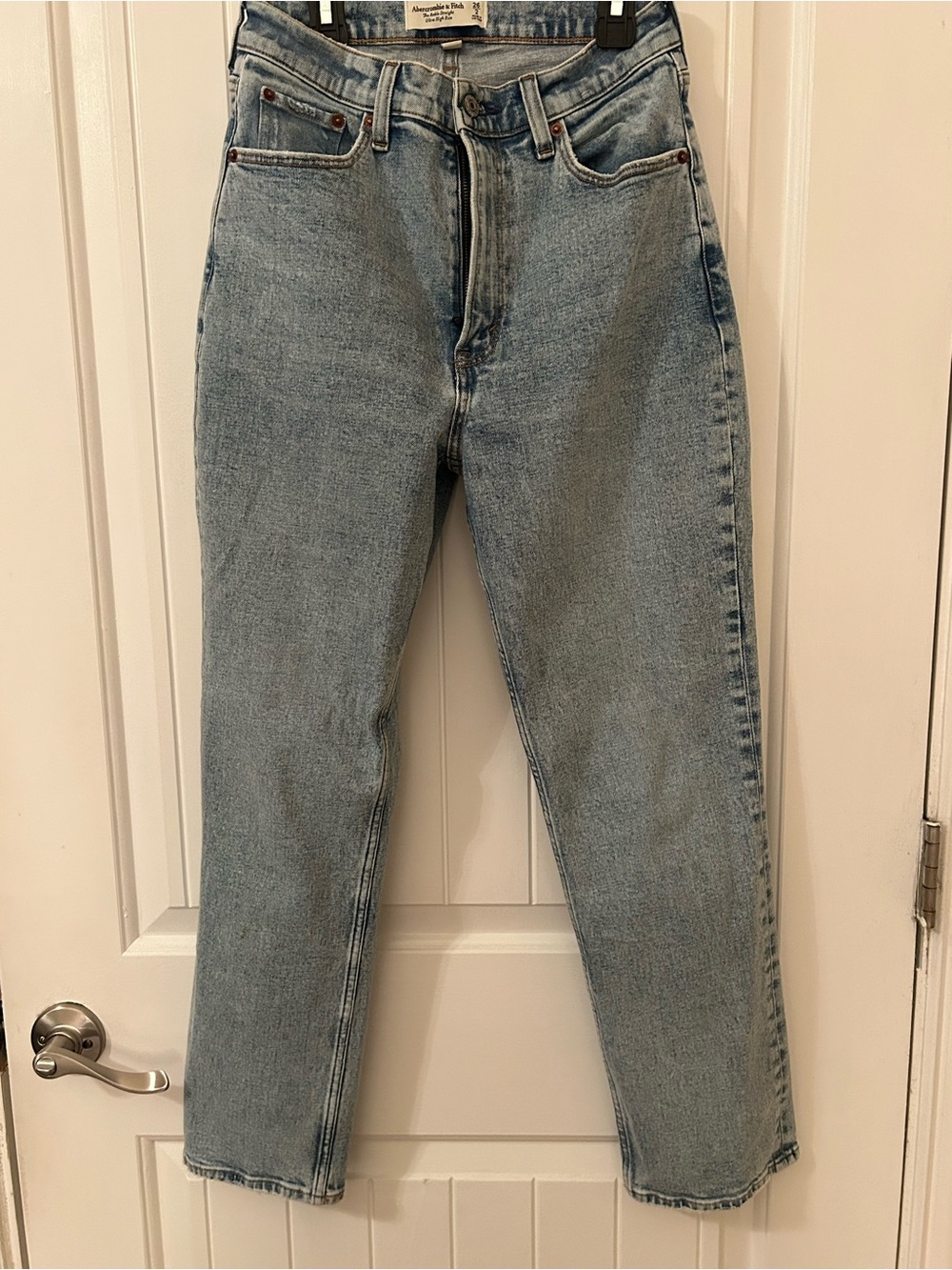 Classic Light Wash Straight-Leg Jeans